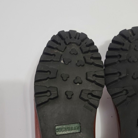 Cole Haan Brown Leather Moc Toe Slip On Loafer Shoes Women's Size 7 B - Picture 11 of 16